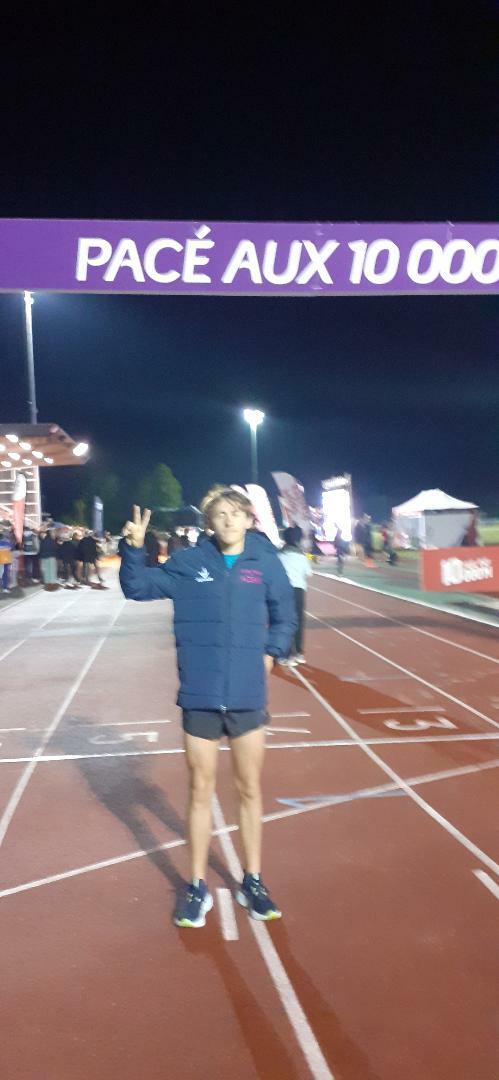 Méga Perf de Thibault aux championnats du 10000 mètres PACE Bretagne