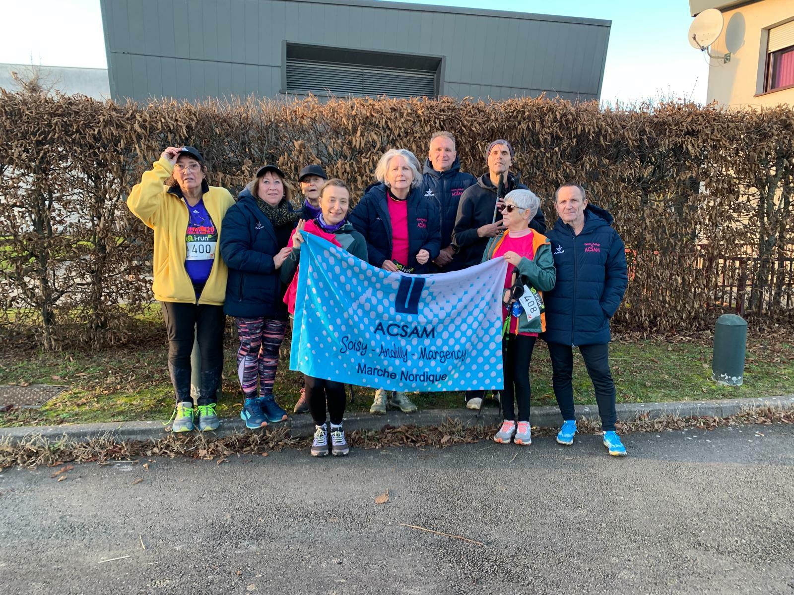 Marche Nordique de l'ACSAM à plein régime à Taverny