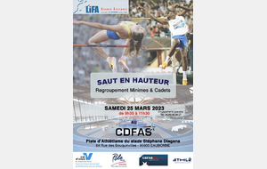 Rassemblement LIFA au CDFAS saut en hauteur participation Cali, Ava & Ludmila