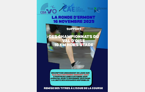 Ronde d'Ermont très belle prestation aux championnats 95 du 10 kilomètres 9 qualifiés aux chpts de France