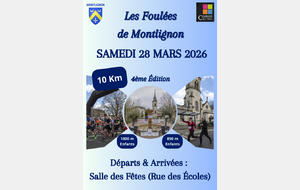 Foulée de Montlignon 10 kilomètres et courses jeunes plus de place pour les EA