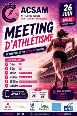 Meeting sur piste ACSAM Soisy Sous Montmorency