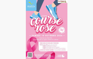 Course rose-Color Run Andilly samedi 10 oct 2026 de 10h à 2h