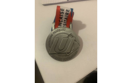 Thibault médaille d'argent par équipe avec l'université de Montpellier