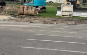 Photo travaux nouveau stade depuis avril 2025 première foulées par nos benjamins et minimes le vendredi 12 sptembre 2025